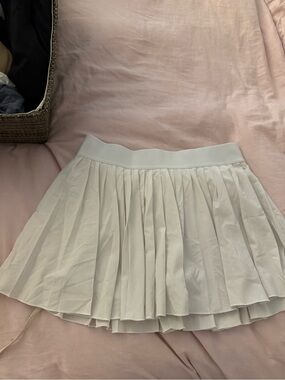 TNA White Pleated Mini Skort - Women
